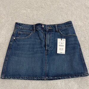 Zara Dark Blue Mini Skirt